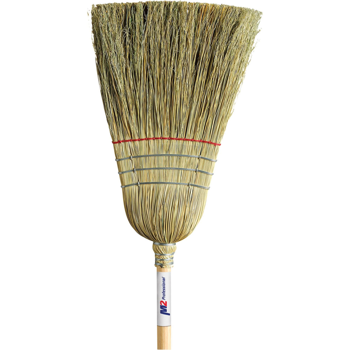 Heavy-Duty Corn Broom, 1-String, Wood Handle