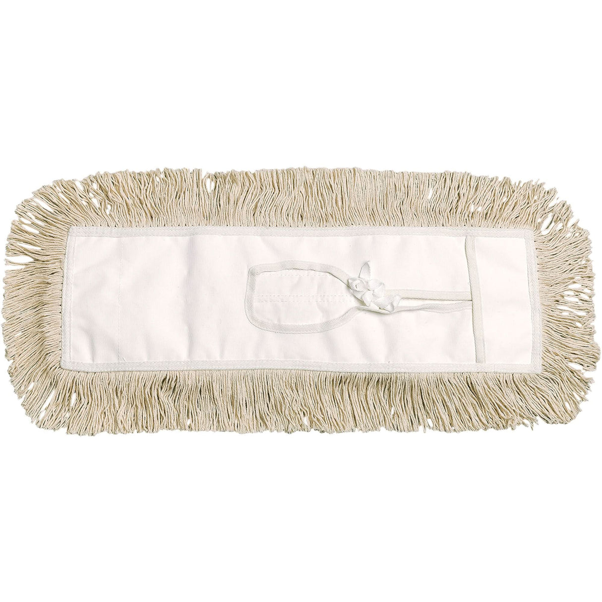 Dust Mop, Tie-On Style, Cotton, 18" L x 3-1/2" W