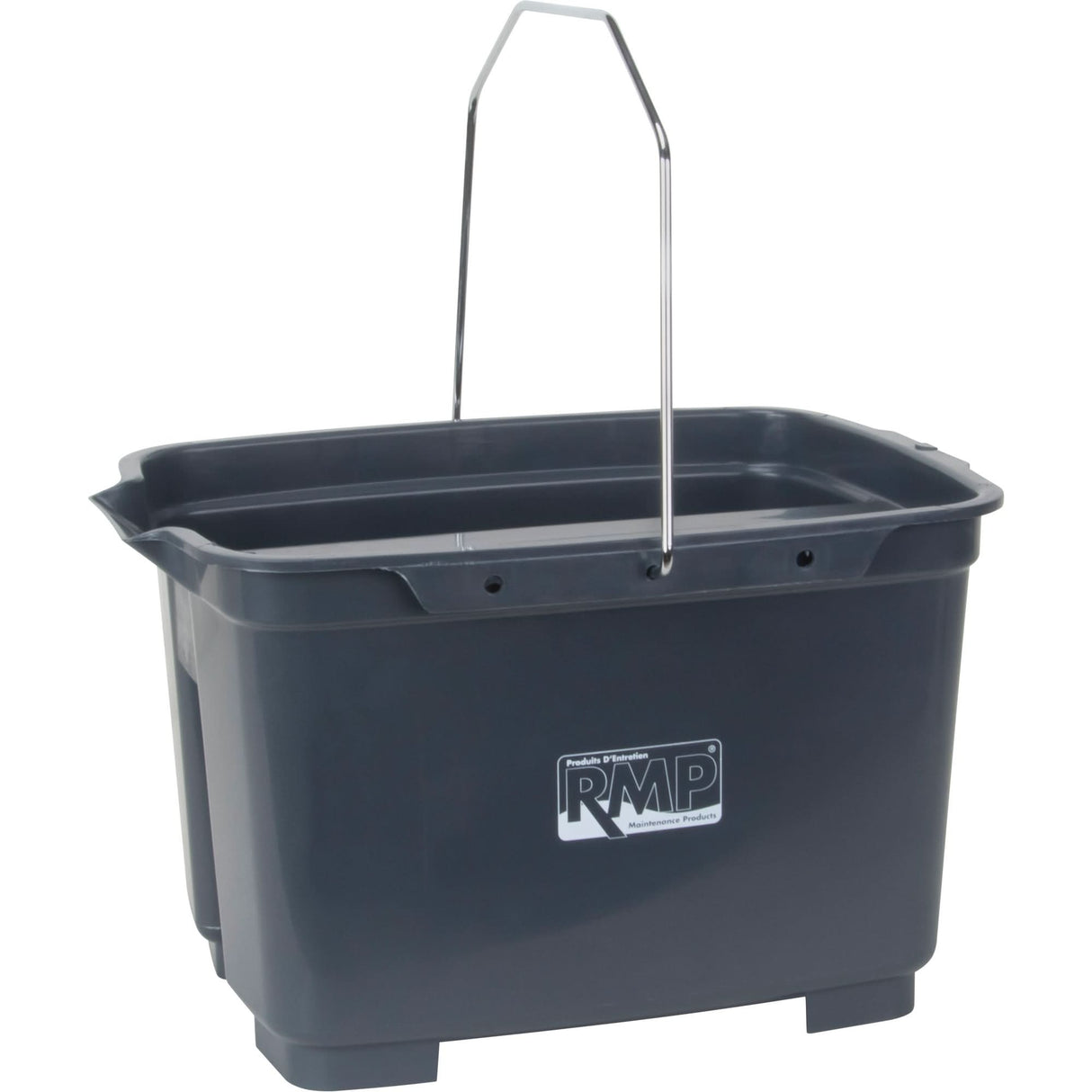 Dual Compartment Bucket, 4.75 US Gal. (19 qt.) Capacity, Grey