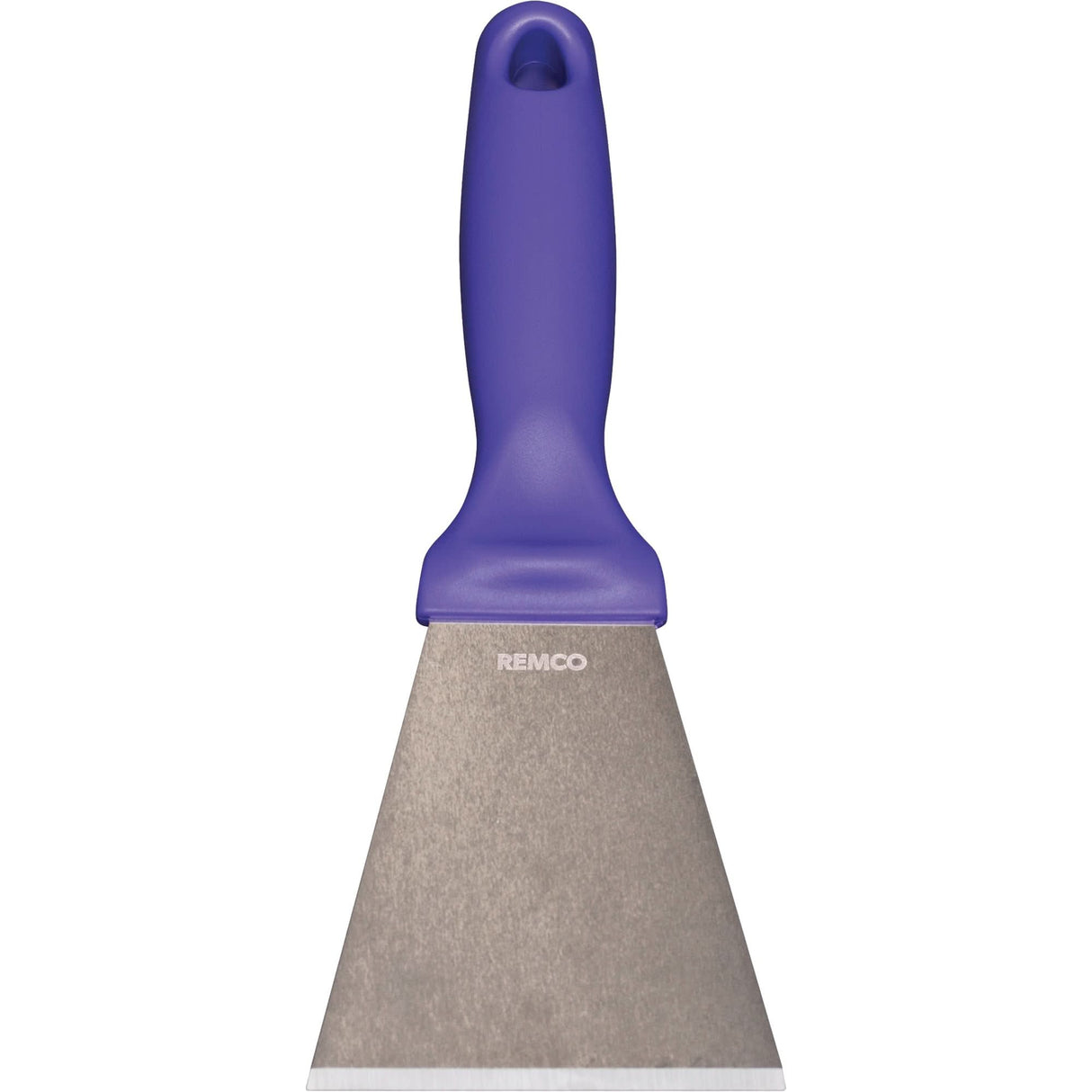 Large Stainless Steel Scraper, Purple, 3" W x 9" L