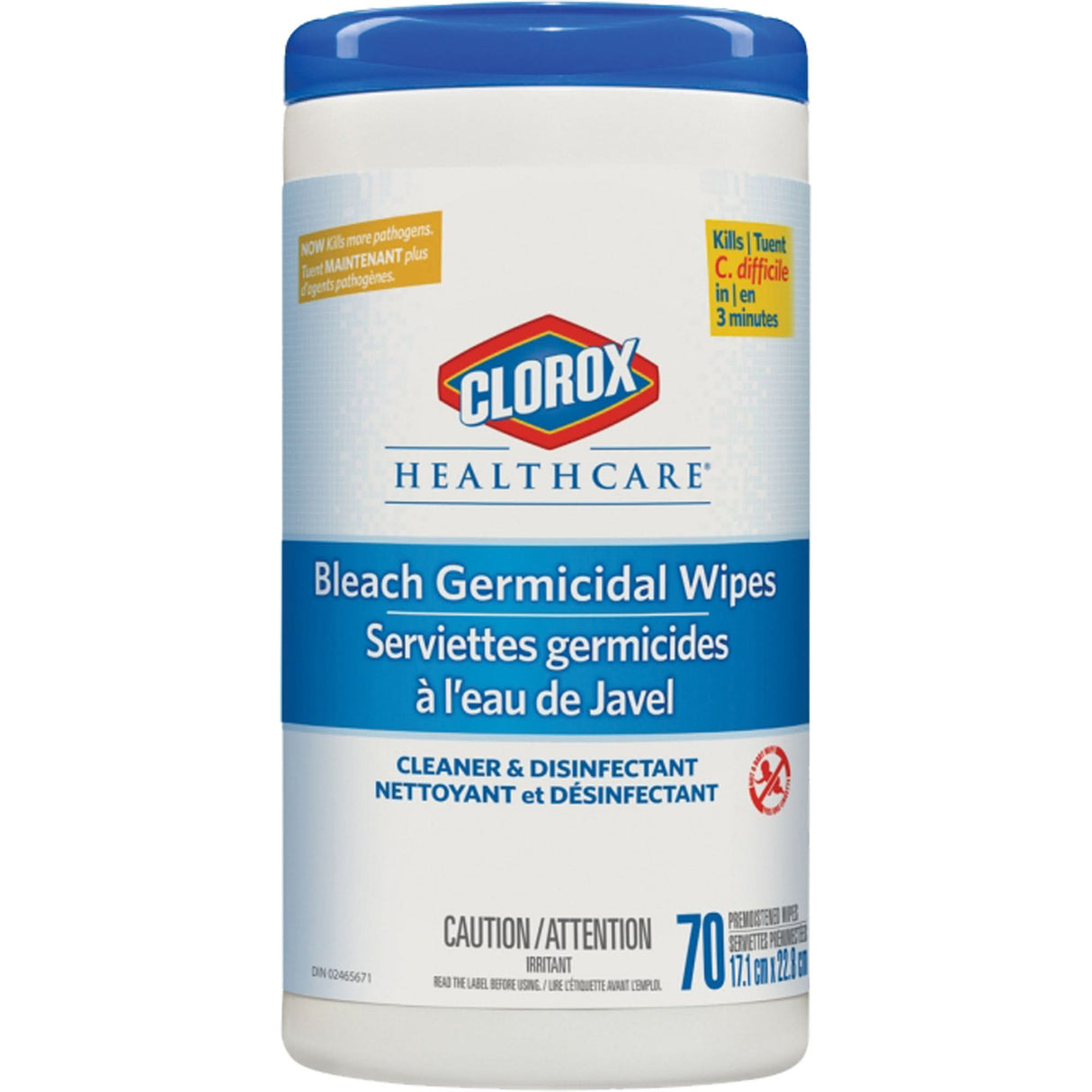 Healthcare® Disinfecting Bleach Wipes, 70 Count