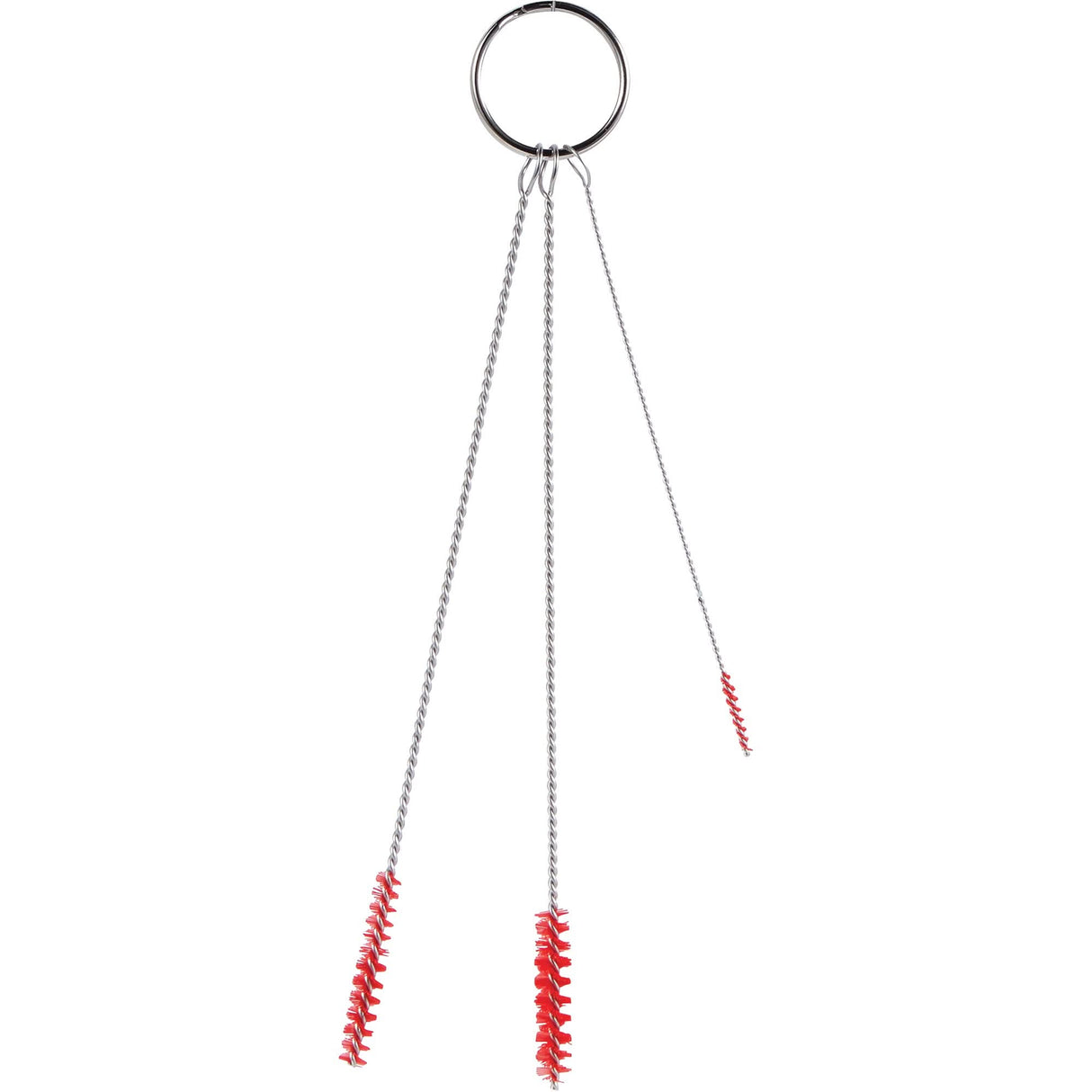 Small Diameter Brush Set, Soft Bristles, Red