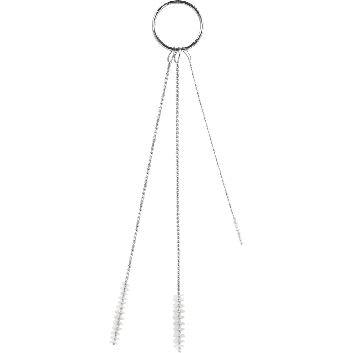 Small Diameter Brush Set, Soft Bristles, White