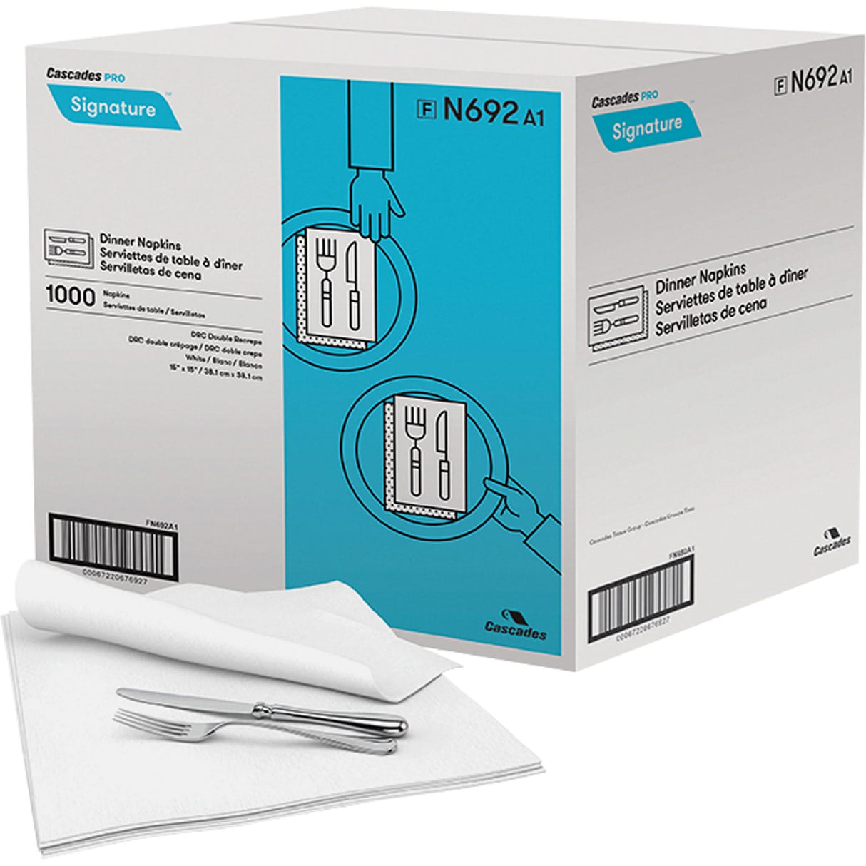 Pro Signature® Dinner Napkins, 1 Ply, 15" x 15"