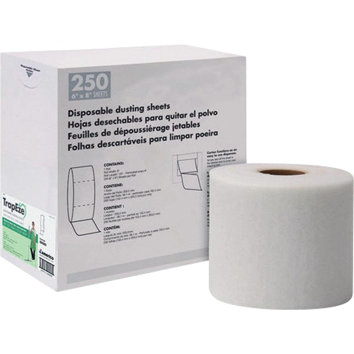 TrapEze® Single Roll Disposable Dusting Sheets, Polyester