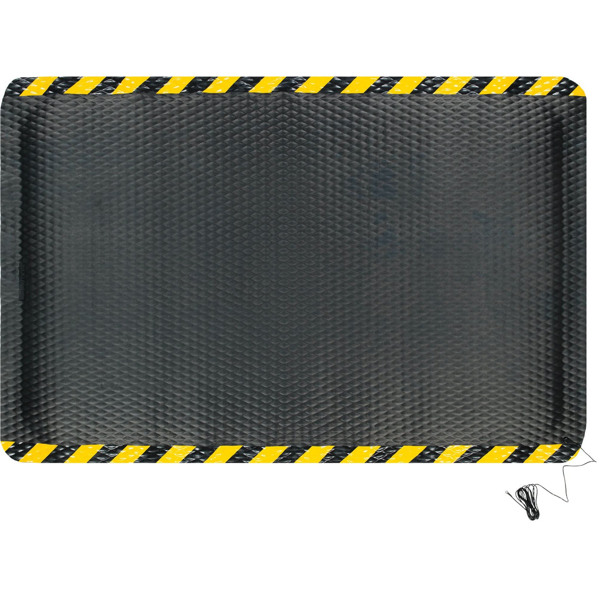 Hog Heaven Electrically Conductive Mat Kit, 4' W x 6' L, 7/8" Thickness, Black/Yellow, Nitrile