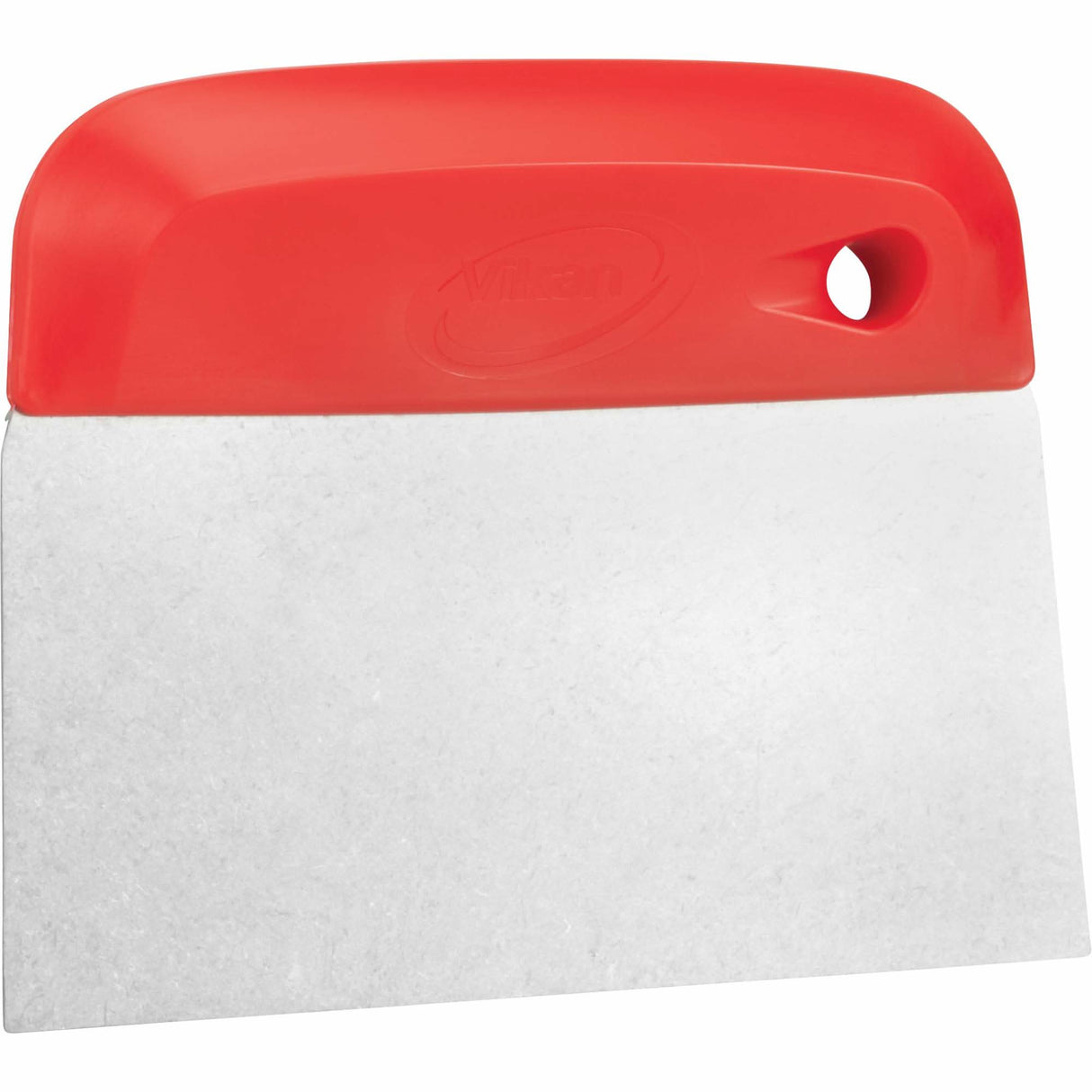 Flexible Stainless Steel Dough Cutter/Scraper, Red, 4-1/2" W x 5-3/4" L