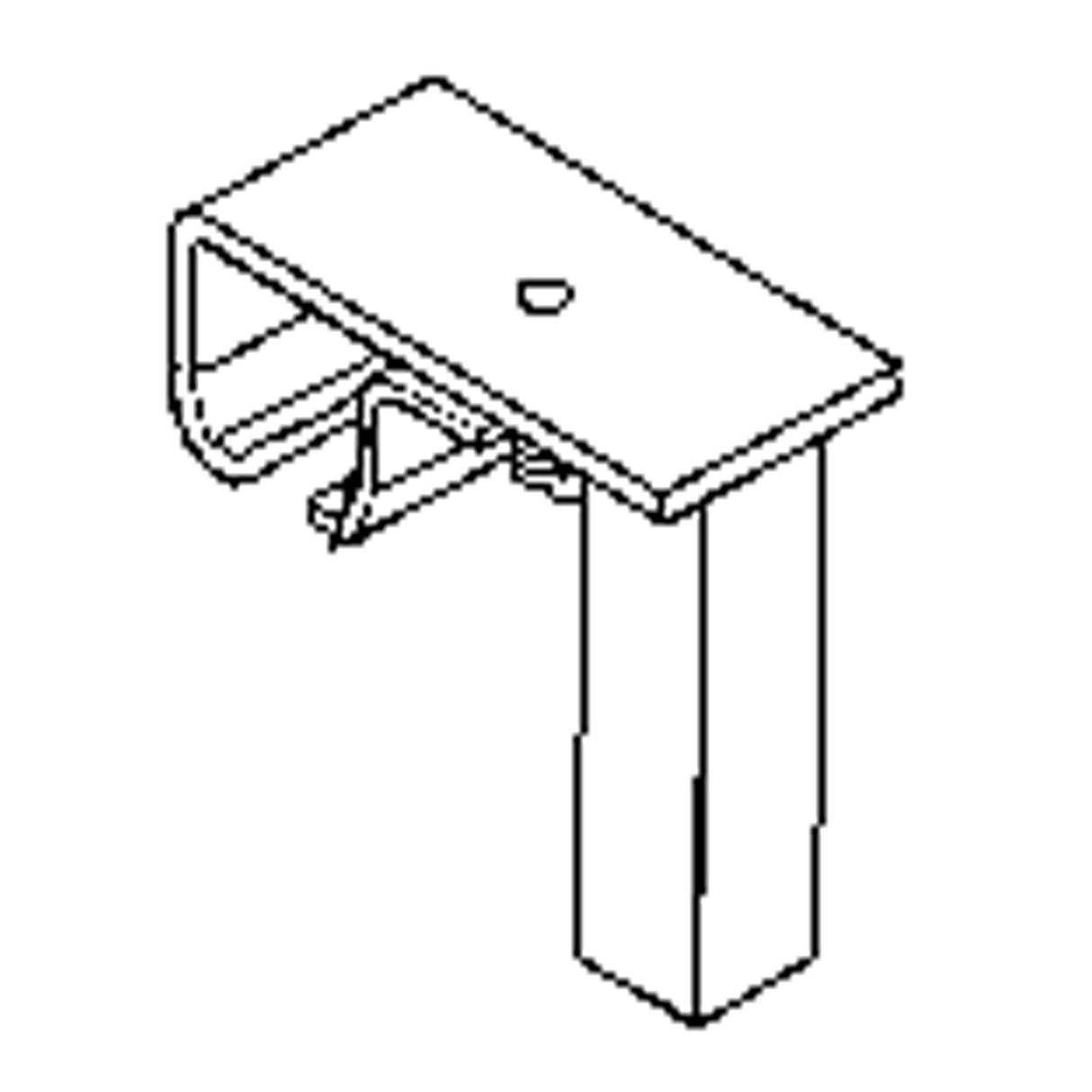 Track Bracket for Floor Support Hardware
