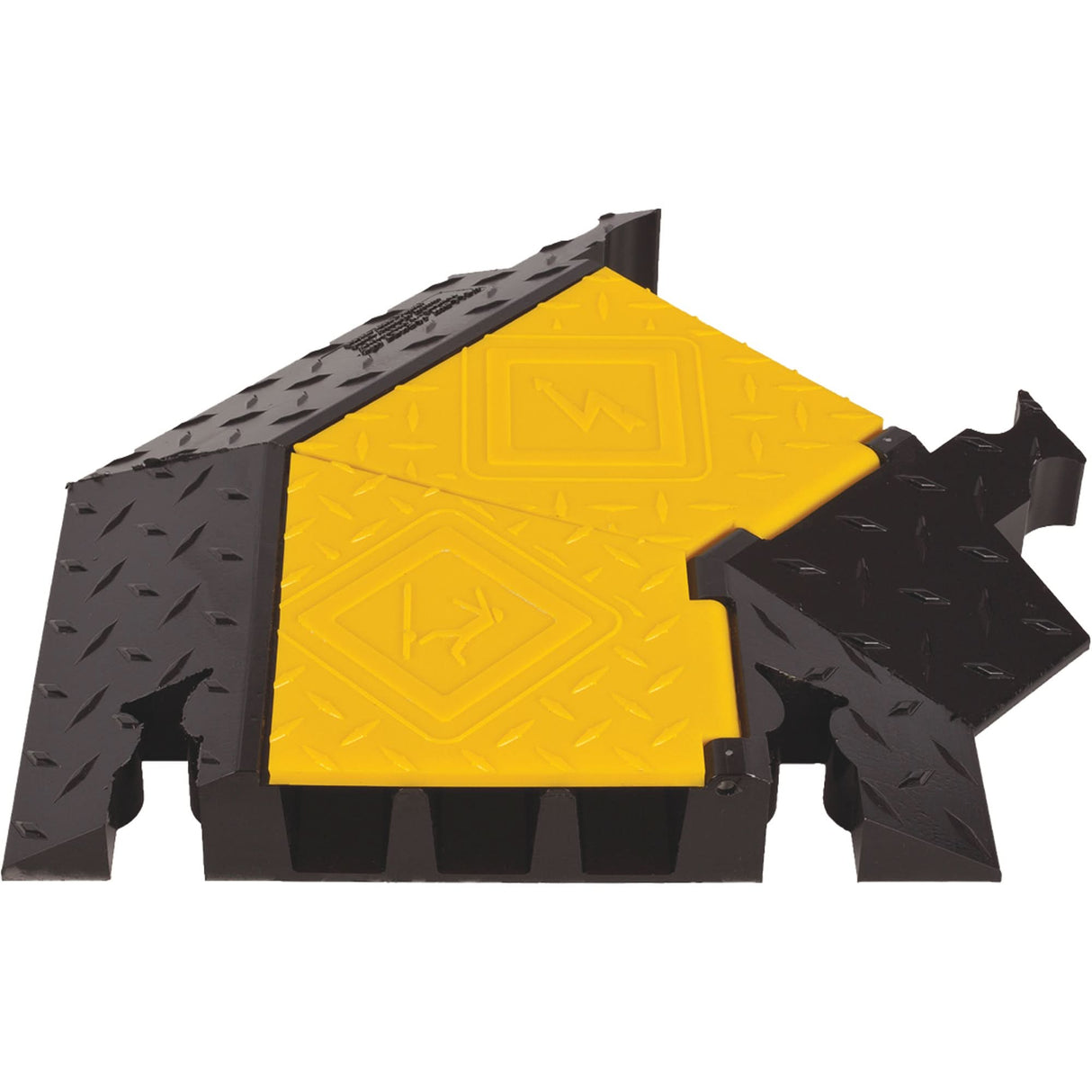 Yellow Jacket® 3-Channel Heavy Duty Cable Protector - Right Turn