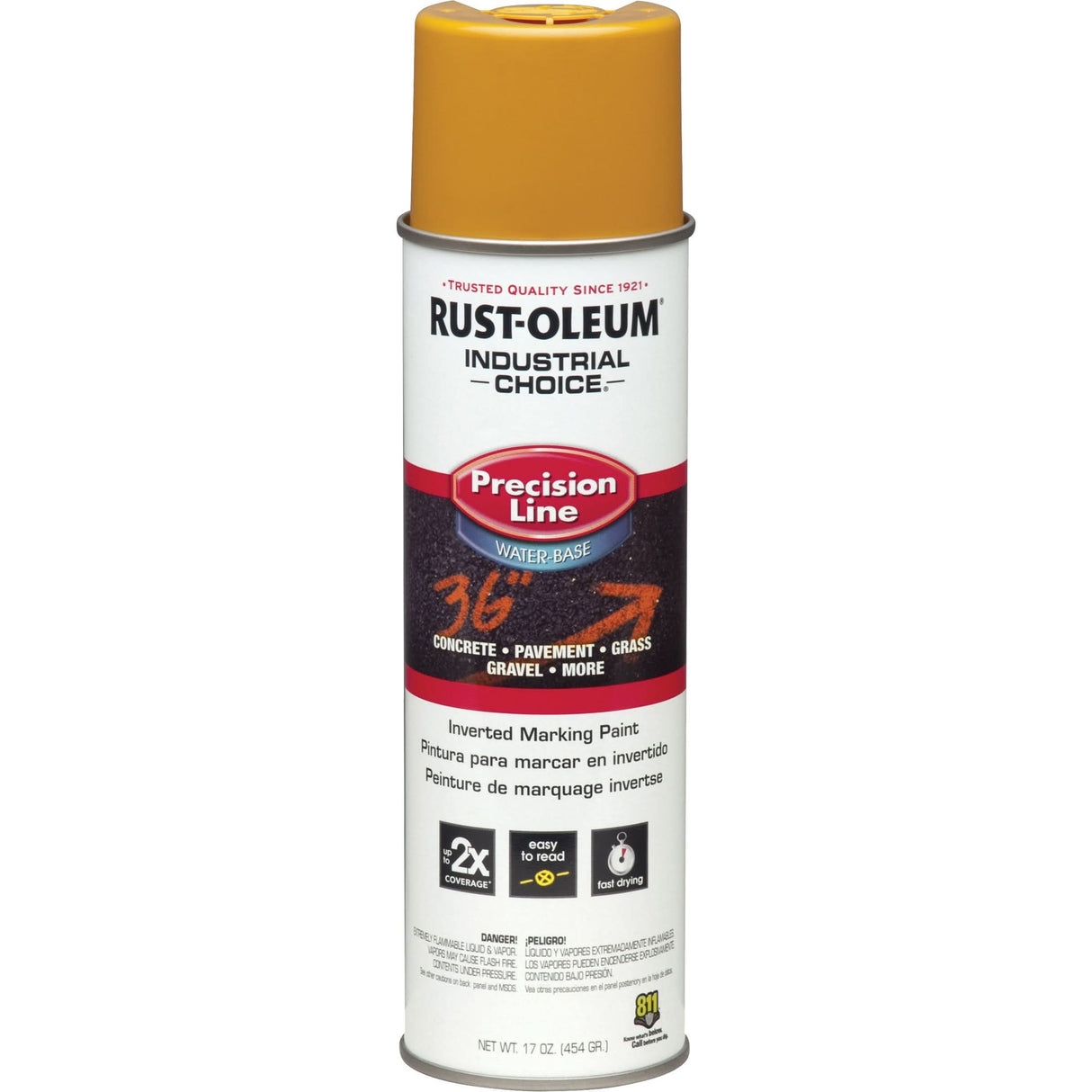 M1800 Water-Based Precision Line Marking Paint, 17 oz., Aerosol Can