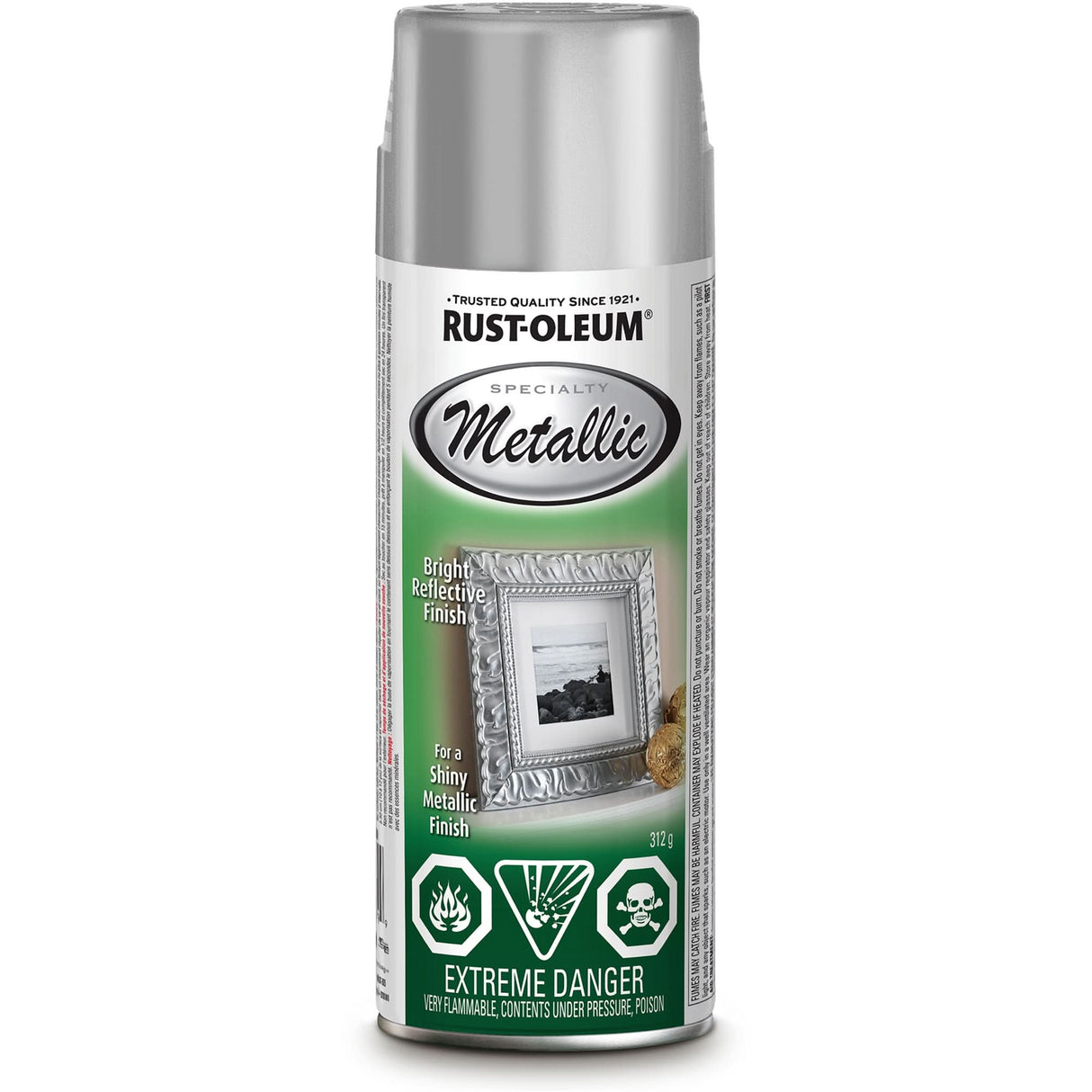 Specialty Spray Paint, Metallic Silver, Metallic, Aerosol Can