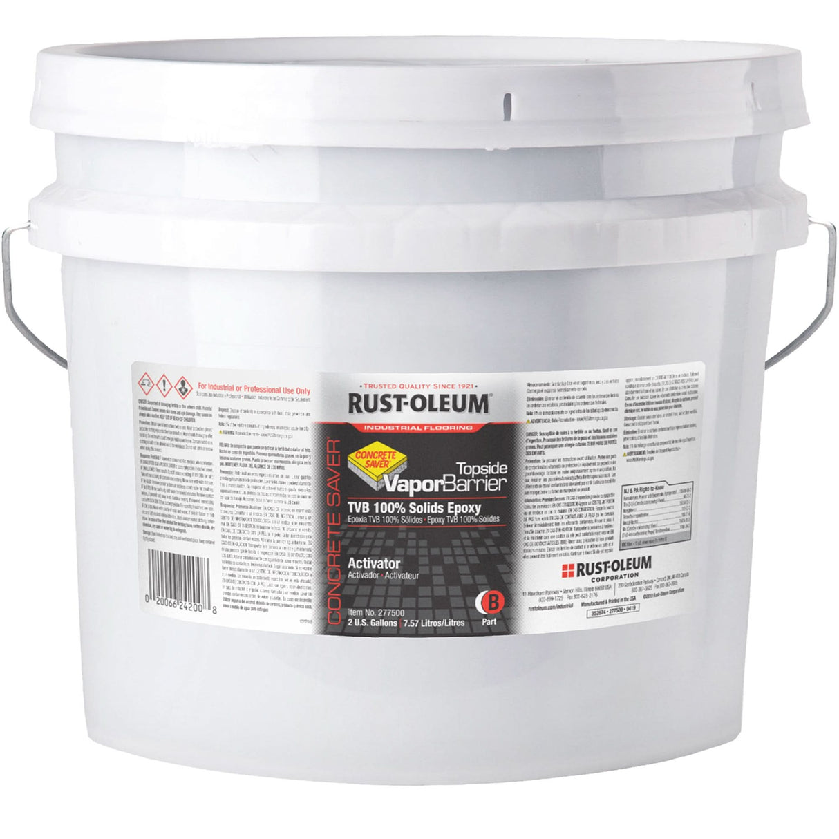 Topside 100% Solids Vapour Barrier, 2 Gal., Epoxy-Based, Transparent, Clear