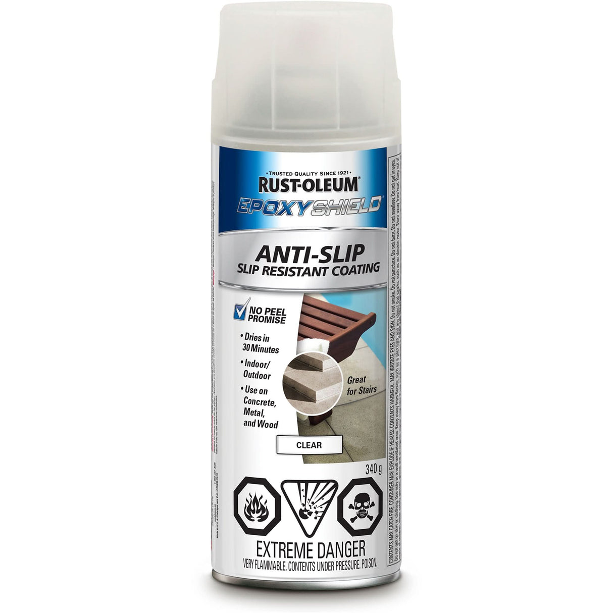 EpoxyShield® Anti-Slip Spray, 340 g, Clear