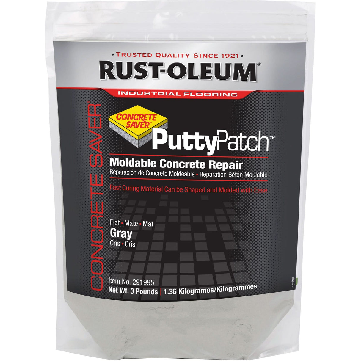 Concrete Saver Putty Patch™ Patching Material, Bag, Grey