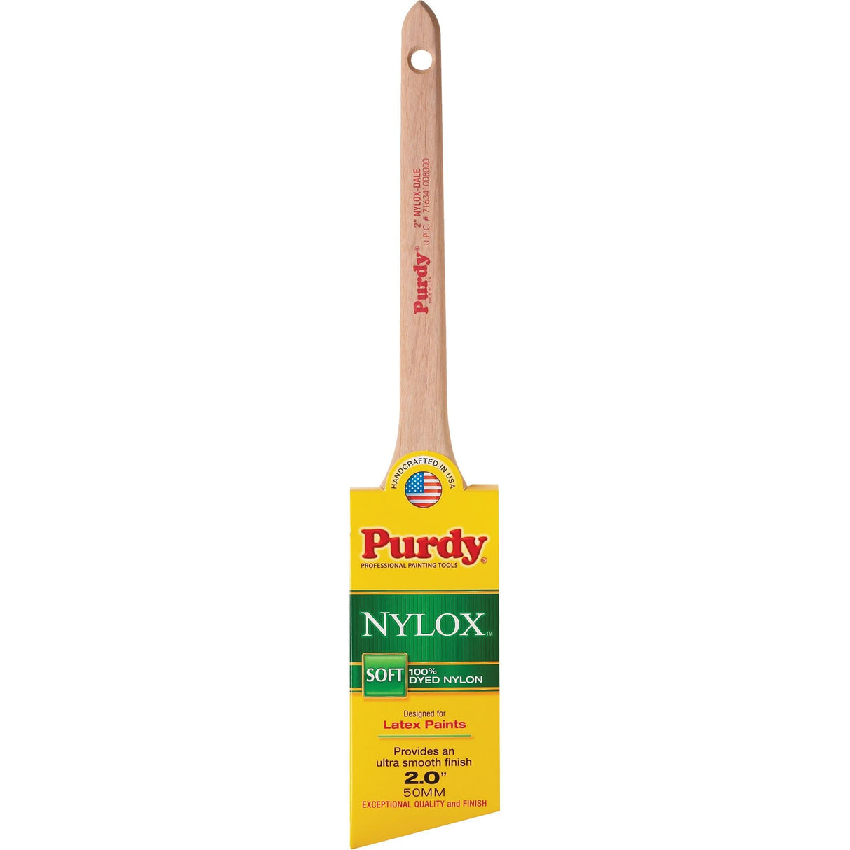 Nylox™ Dale Paint Brush, Nylon, Wood Handle, 2" Width