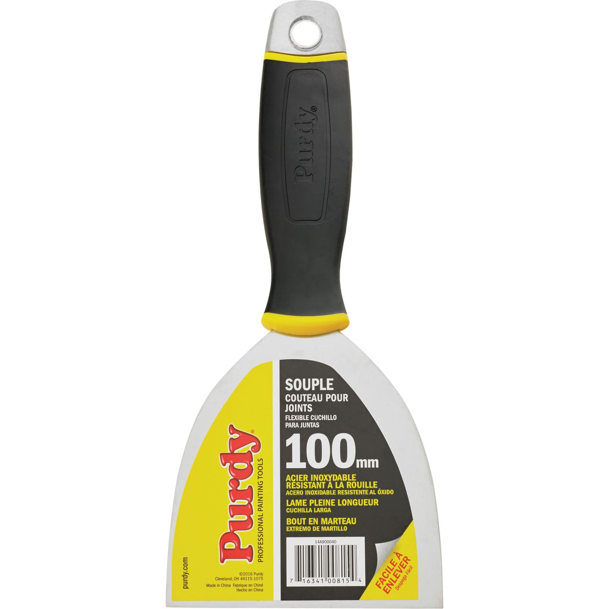 Premium Flexible Joint Knife, Stainless Steel Blade, 4" Wide, Plastic Handle