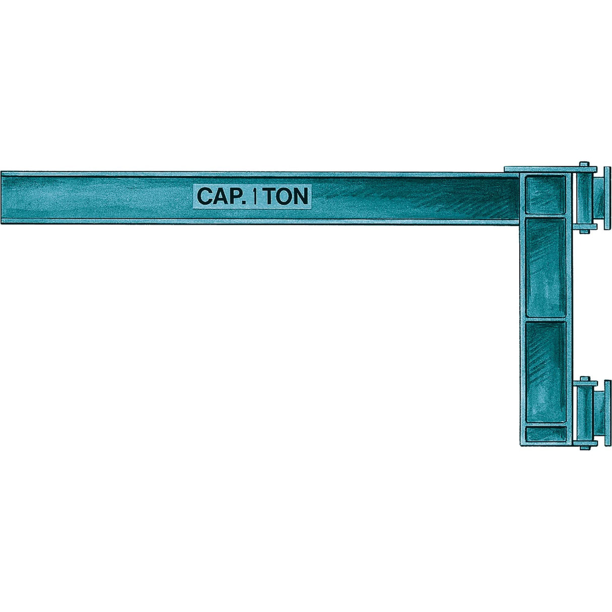 Wall Jibs, I Beam, 5" Flange Width, 4000 lbs. (2 tons) Capacity