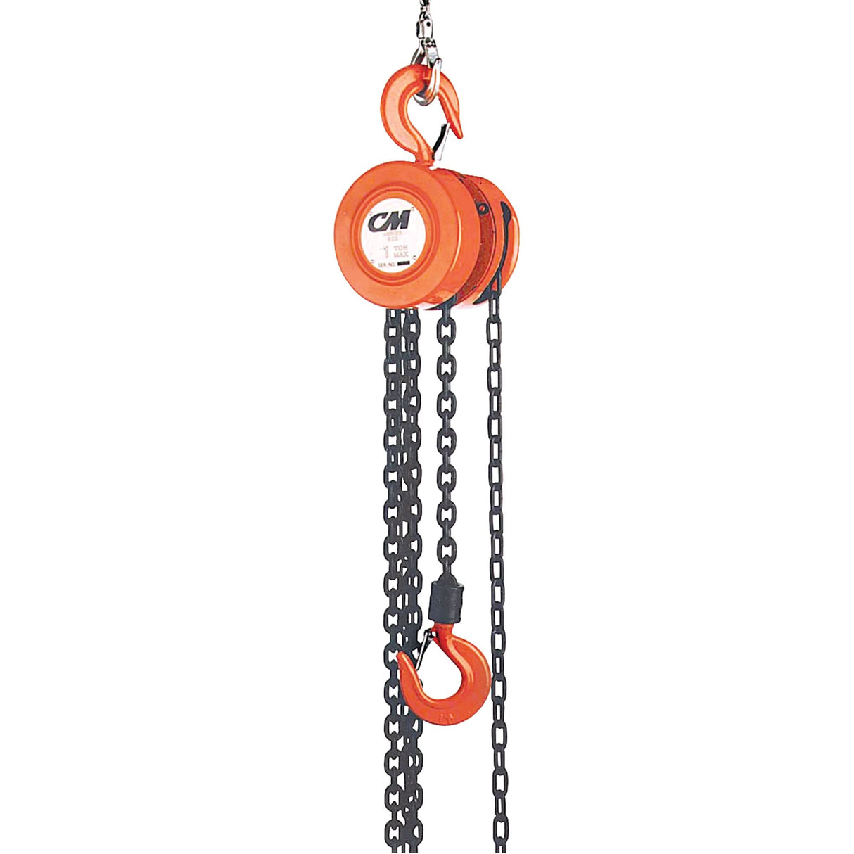 Chain Hoist, 20' Lift, 4000 lbs. (2 tons) Capacity, Steel Chain
