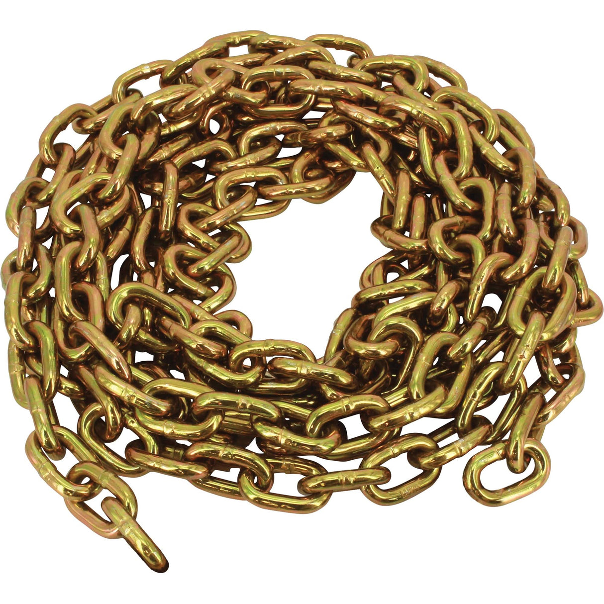 Grade 70 Imported Transport Chain, Carbon Steel, 5/16" x 50' (15.2 m) L, Grade 70, 4700 lbs. (2.35 tons) Load Capacity