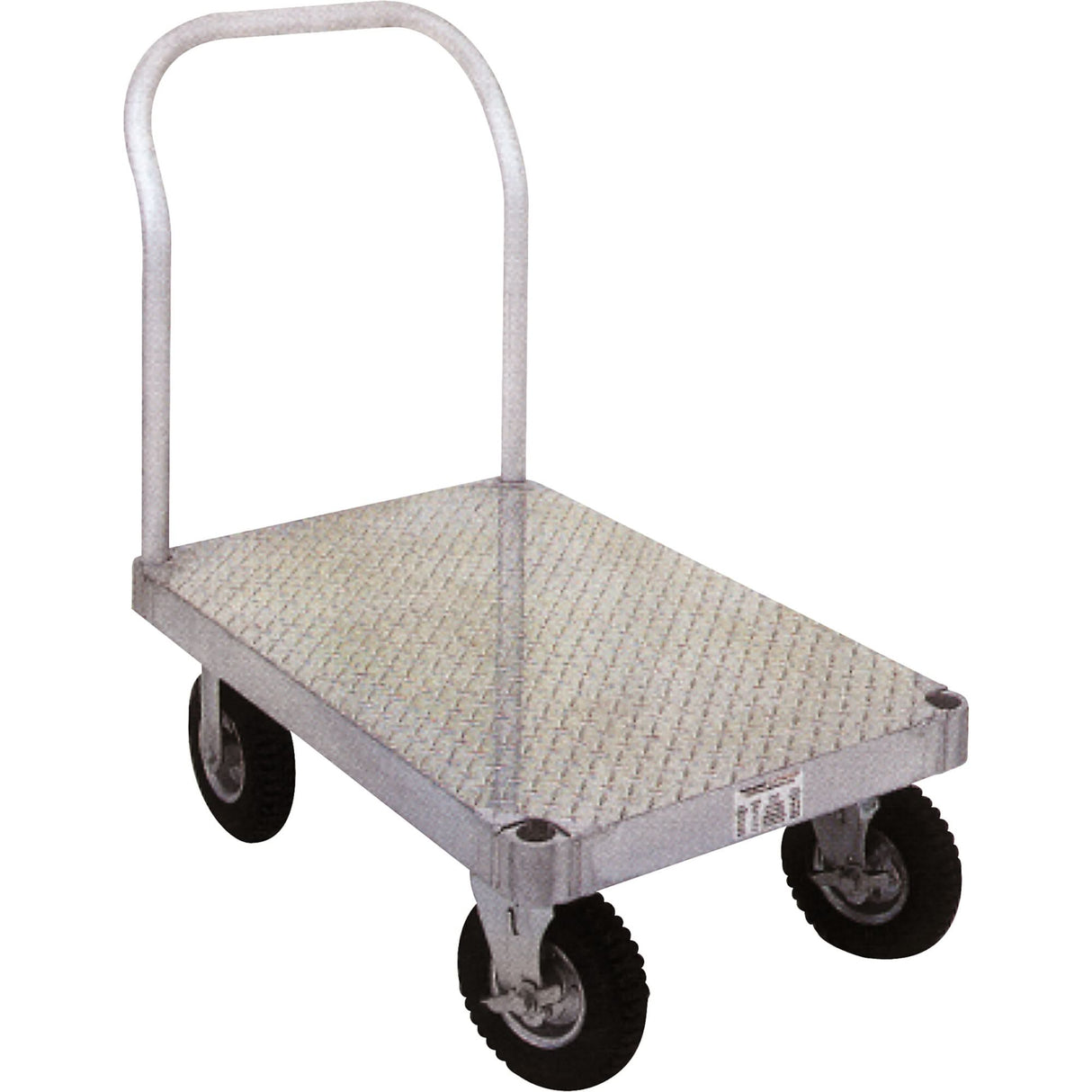 Aluminum Platform Truck, 36" W x 72" L, 2000 lbs. Cap., Rubber Wheels