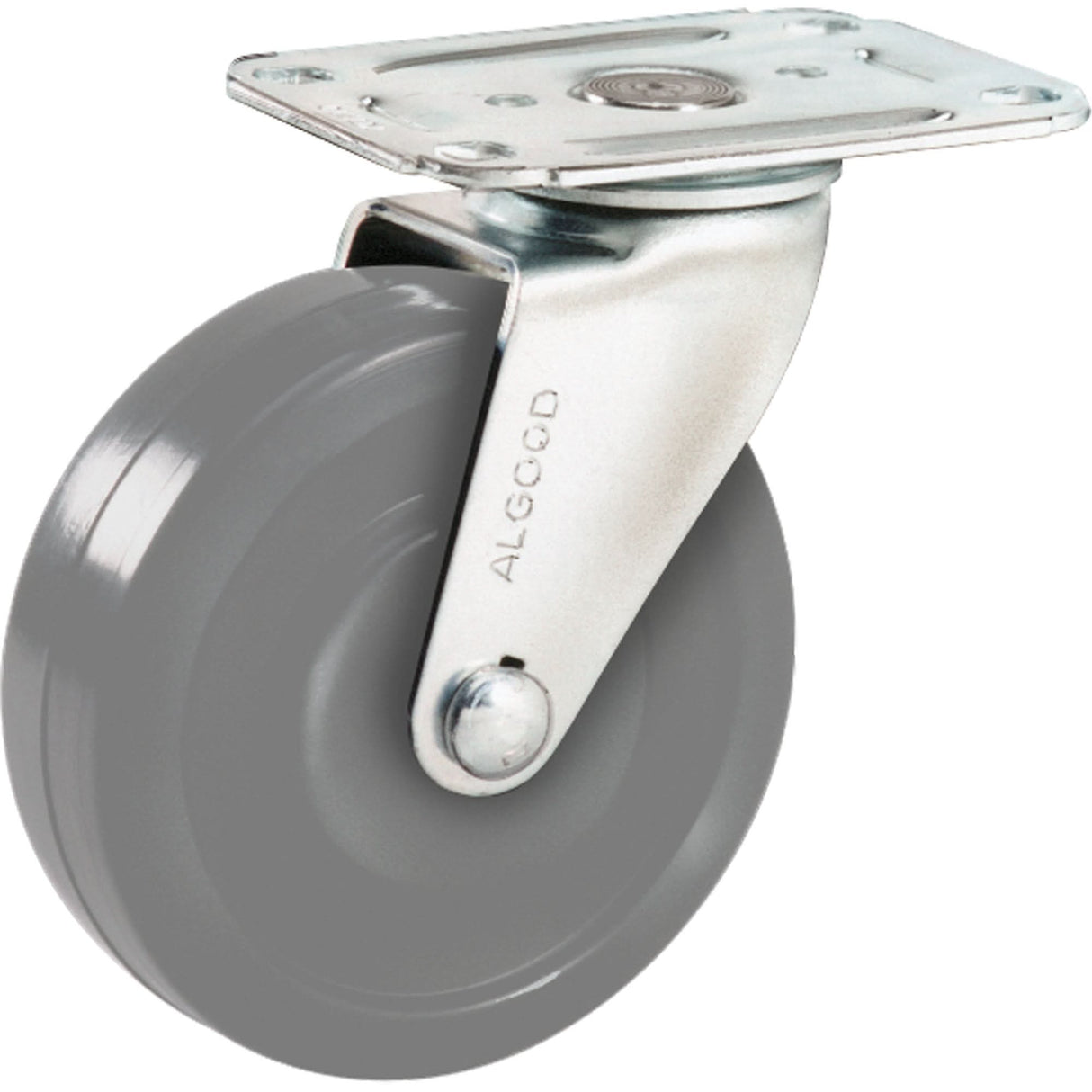 Light-Duty Caster, Rigid, 4" (101.6 mm), Urethane, 150 lbs. (68 kg.)