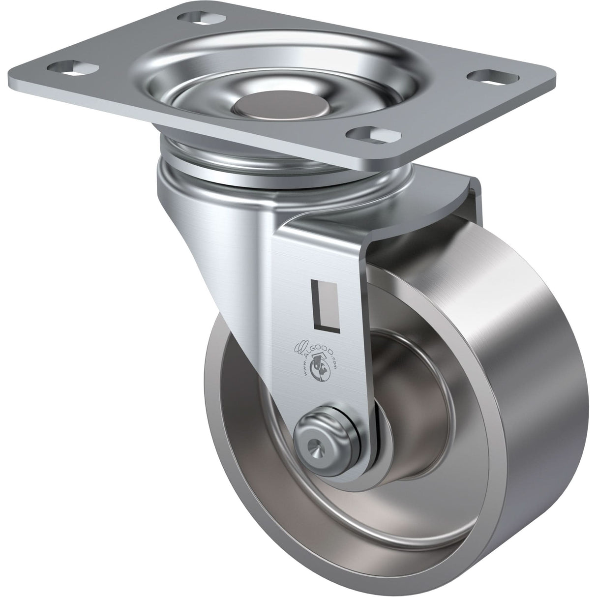 Light-Duty Caster, Swivel, 3" (76 mm), Steel, 250 lbs. (113 kg.)