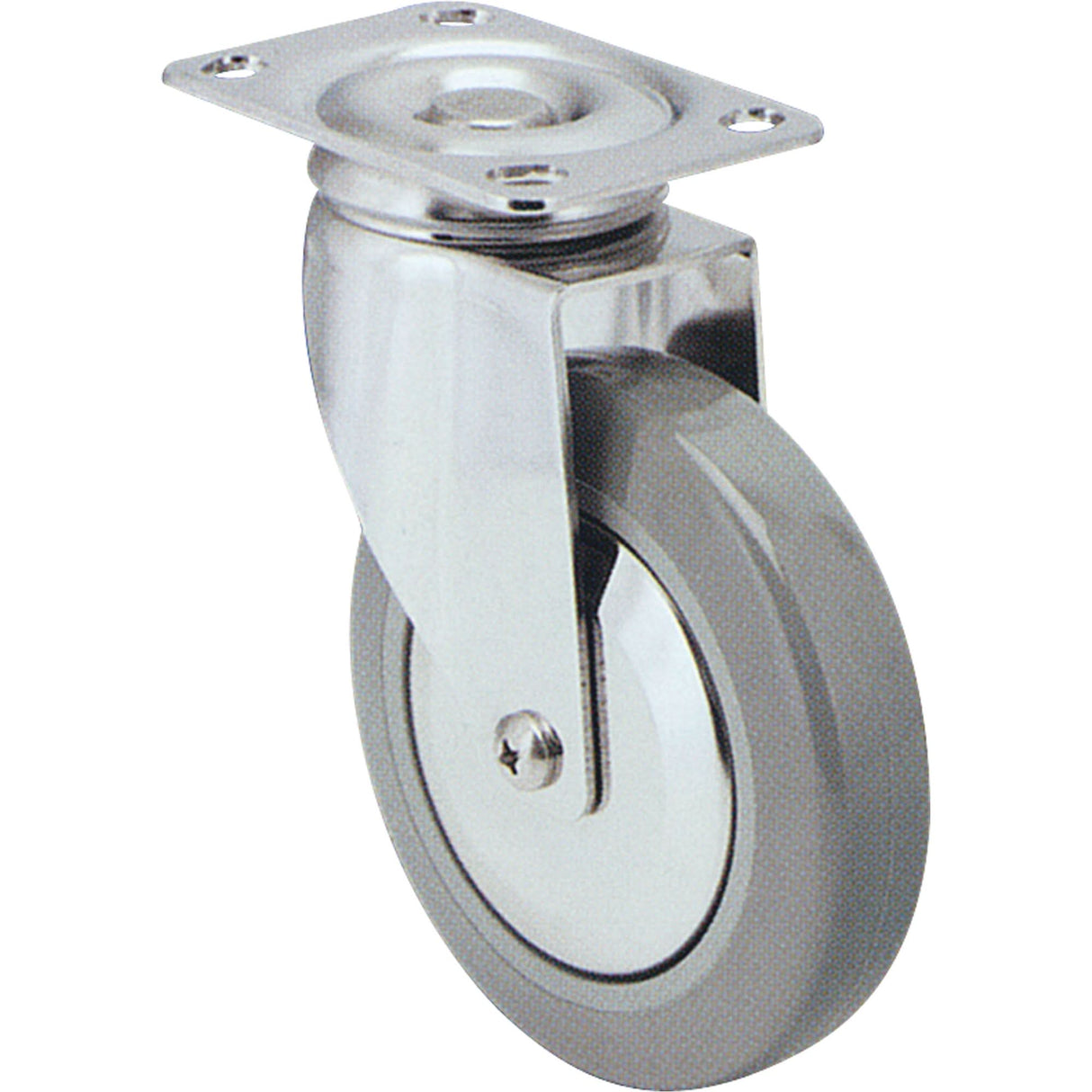 Caster, Swivel with Brake, 3" (76 mm), Polyurethane, 250 lbs. (113 kg.)