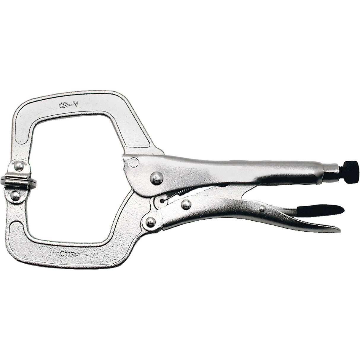Super Heavy-Duty Locking C-Clamp with Swivel Pad, 11" (279 mm) Capacity