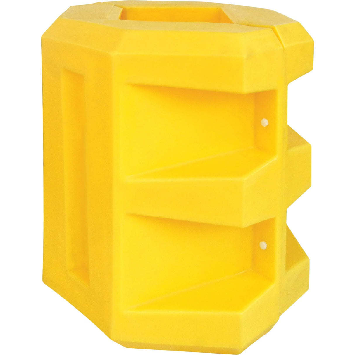 Short Column Protector, 10" x 10" Inside Opening, 24" L x 24" W x 24" H, Yellow