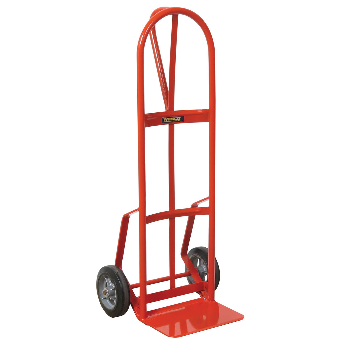 Hand Truck with Reinforced Noseplate - 126DRN-HB , P-Handle Handle, Steel, 51" Height, 800 lbs. Capacity