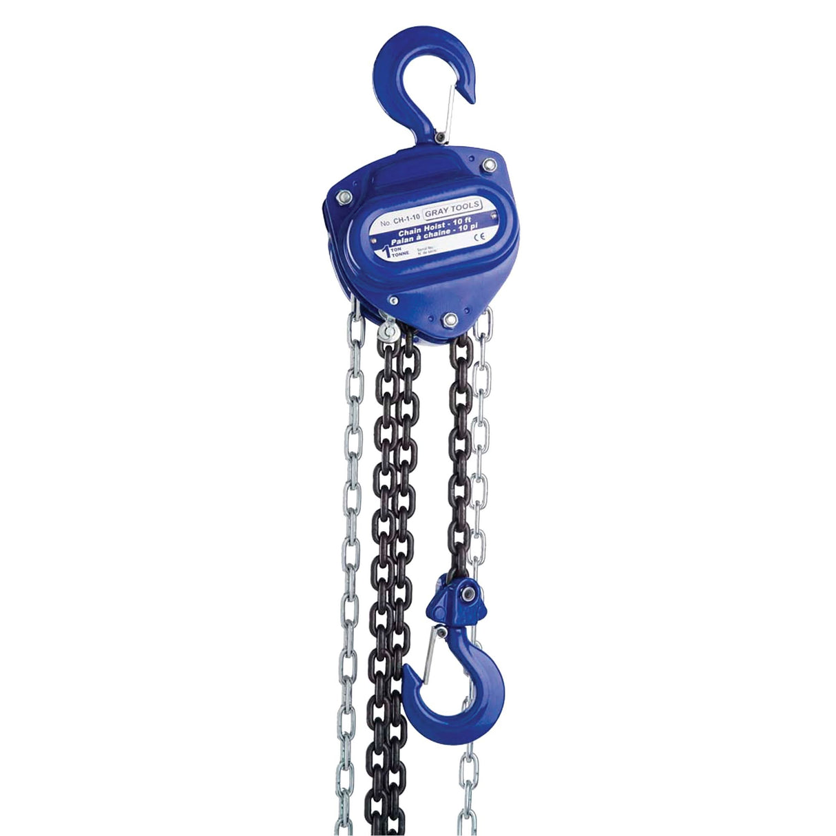 Chain Hoist, 20' Lift, 6000 lbs. (3 tons) Capacity, Load Chain Grade 80 Chain