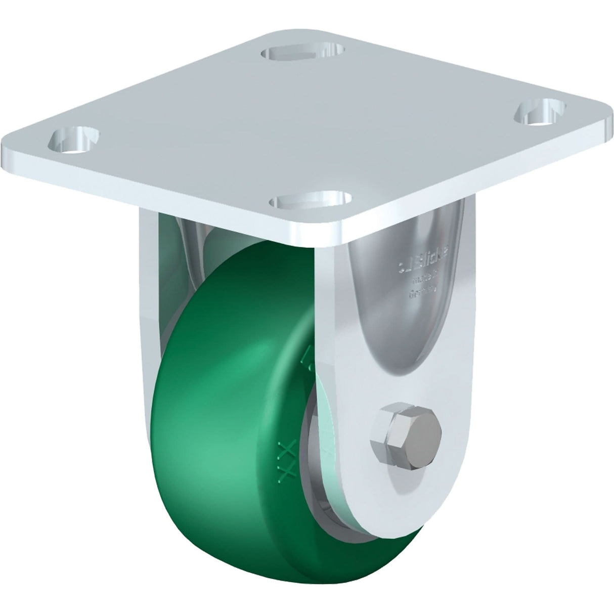 High-Quality Caster, Rigid, 3-1/8" (79.5 mm), Polyurethane Elastomer, 505 lbs. (230 kg.)