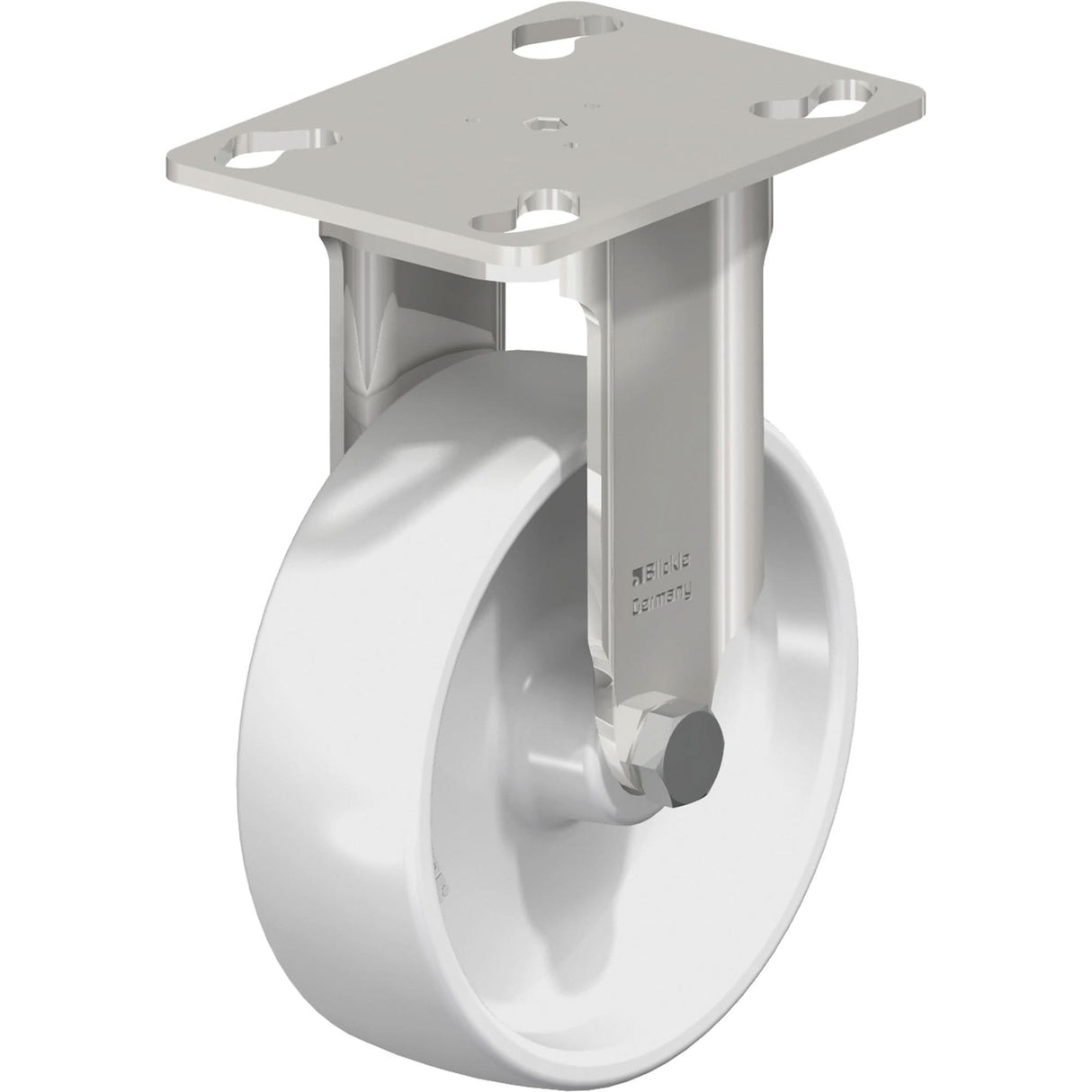 Caster, Rigid, 4" (101.6 mm), Nylon, 265 lbs. (120 kg.)