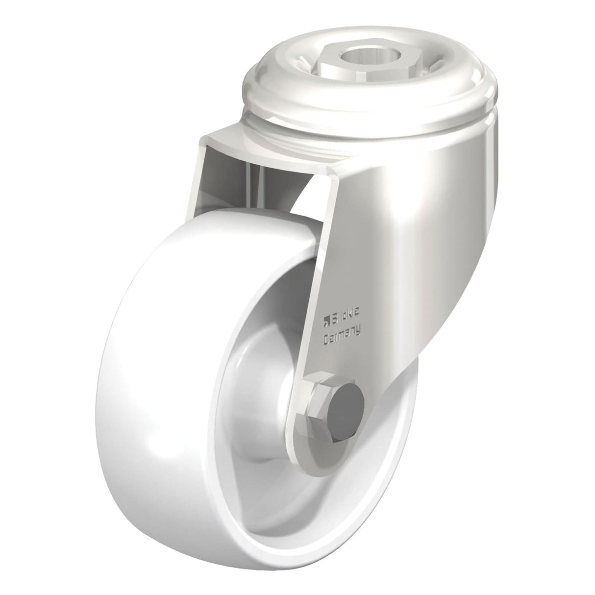 Stainless Steel Nylon Caster, Swivel, 5" (127 mm) Dia., 265 lbs. (120 kg.) Capacity