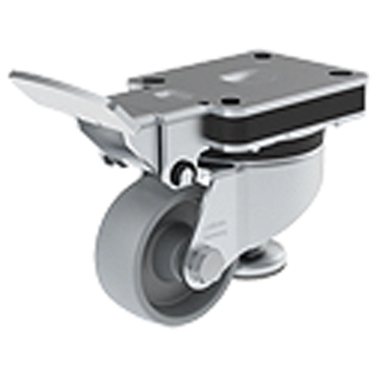 Heavy-Pressed Caster, Swivel, 3" (76 mm), Steel, 660 lbs. (300 kg.)