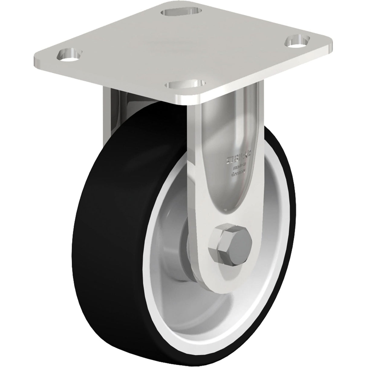 Caster, Rigid, 5" (127 mm), Thermoplastic Polyurethane, 770 lbs. (349 kg.)
