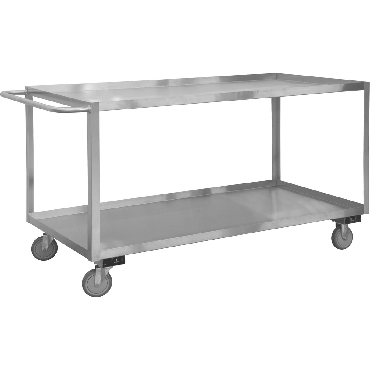Industrial Grade Shelf Cart, 2 Tiers, 24-1/8" W x 35" H x 42" D, 1200 lbs. Capacity
