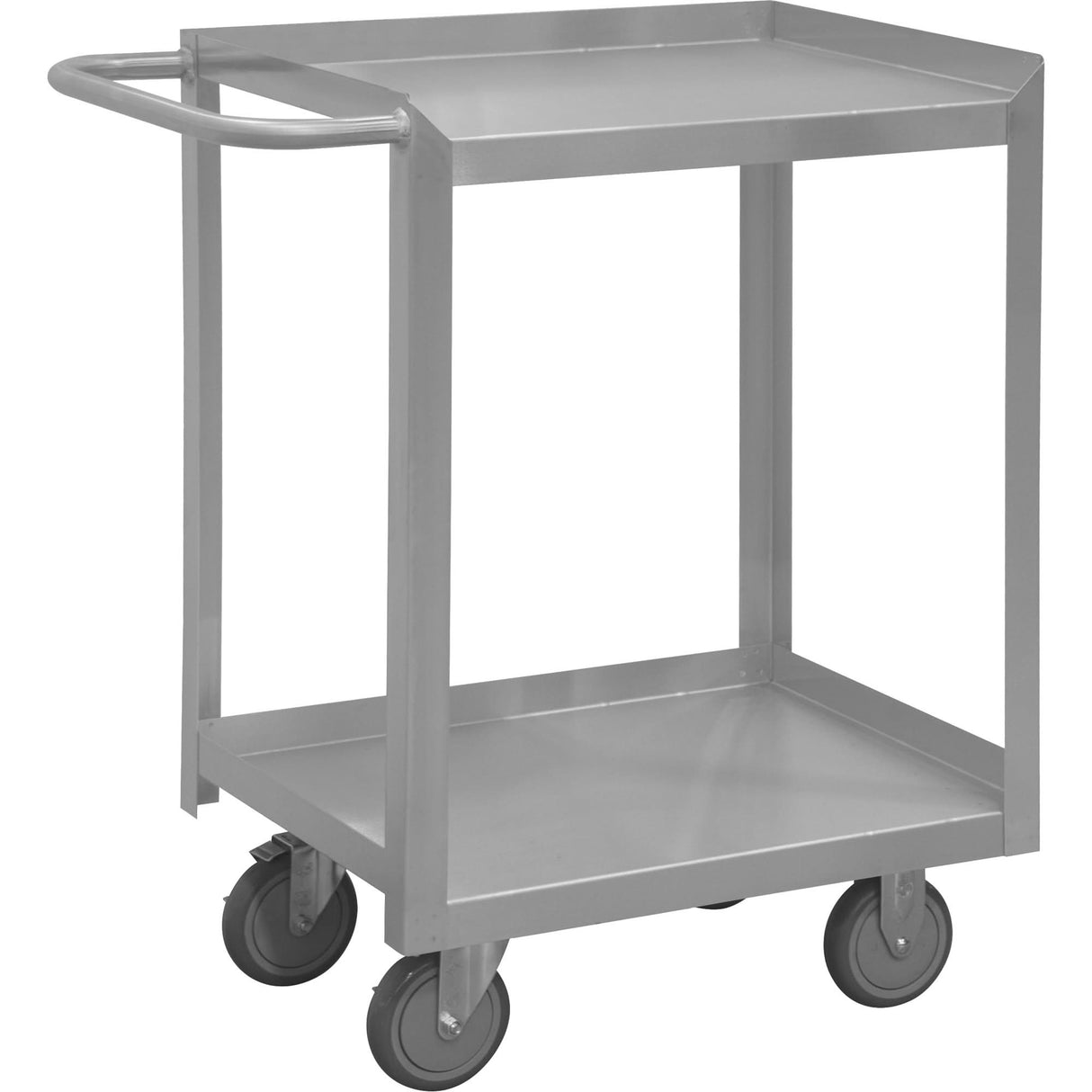 Industrial Grade Shelf Cart, 2 Tiers, 24-1/8" W x 35" H x 54" D, 1200 lbs. Capacity