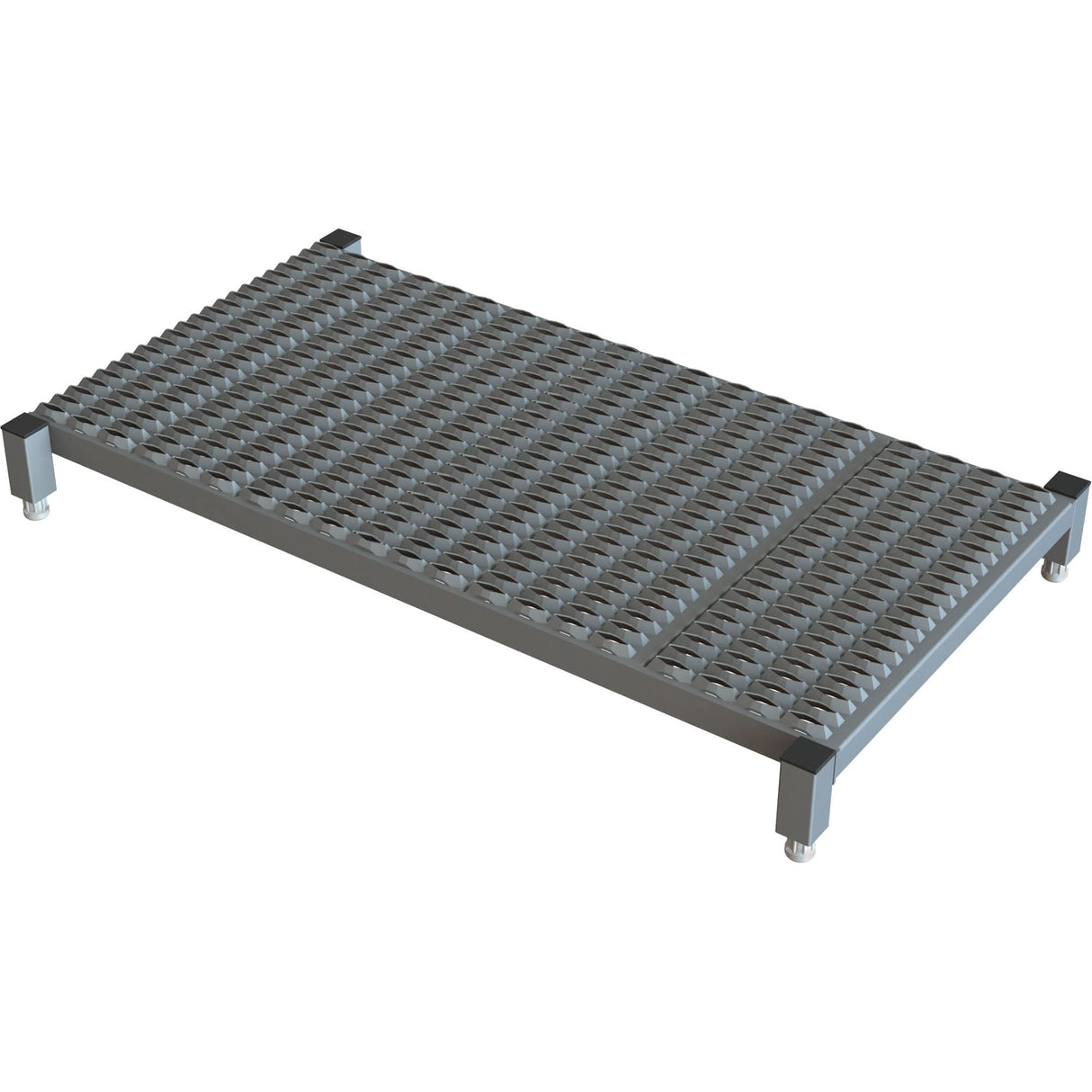 Adjustable Height One-Step Work Platform, 24" W x 48" D, 800 lbs. Capacity, All-Welded