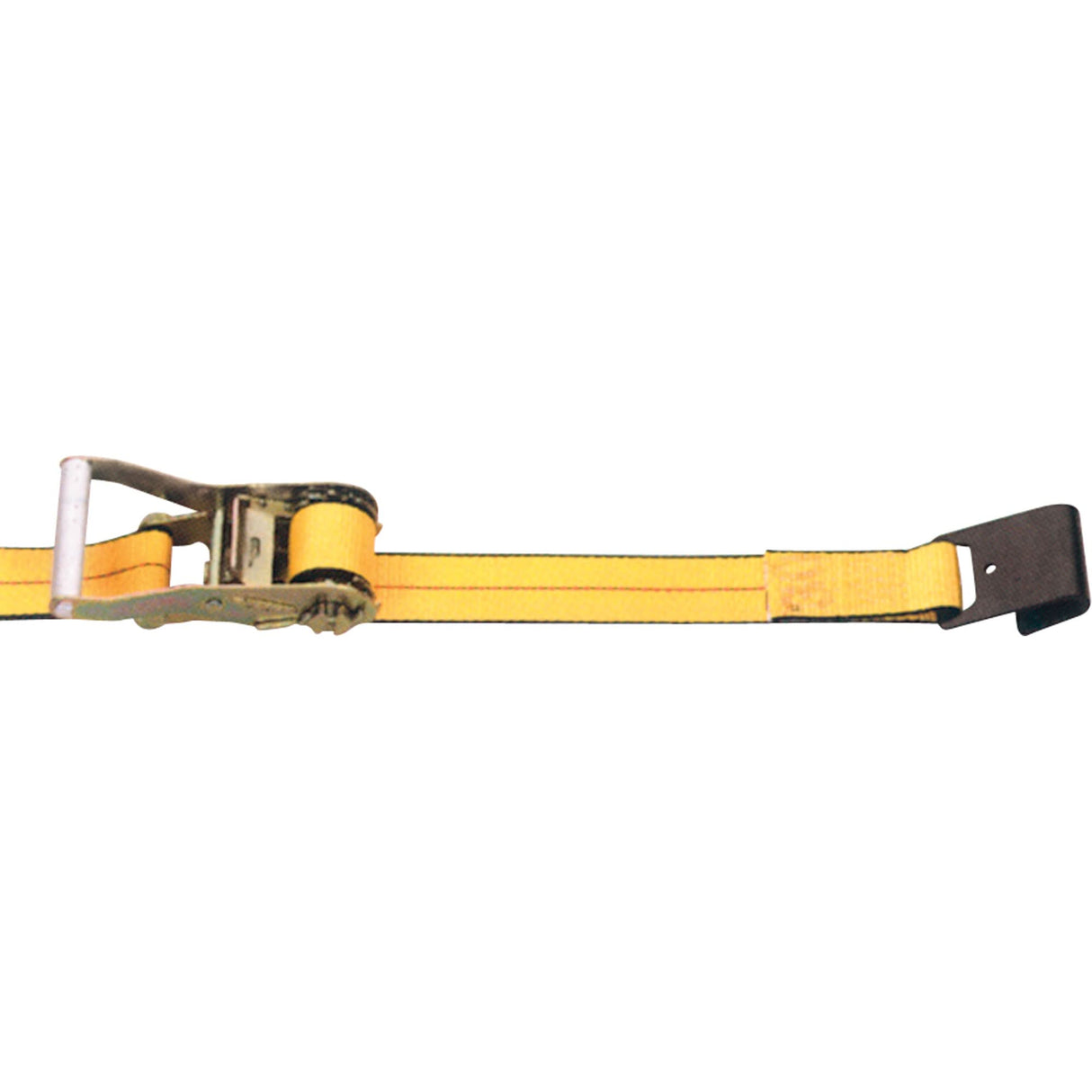 Ratchet Straps, Flat Hook, 2" W x 30' L, 3335 lbs. (1513 kg) Working Load Limit