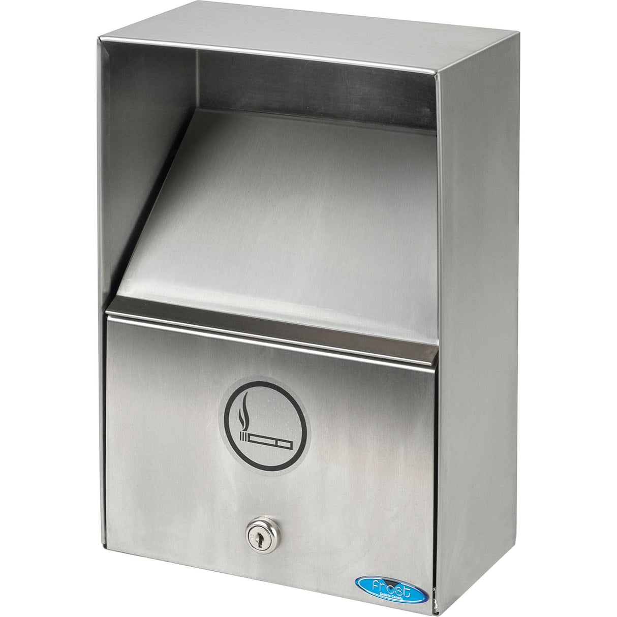 Smoking Receptacles, Wall-Mount, Stainless Steel, 3.3 Litres Capacity, 13-1/2" Height