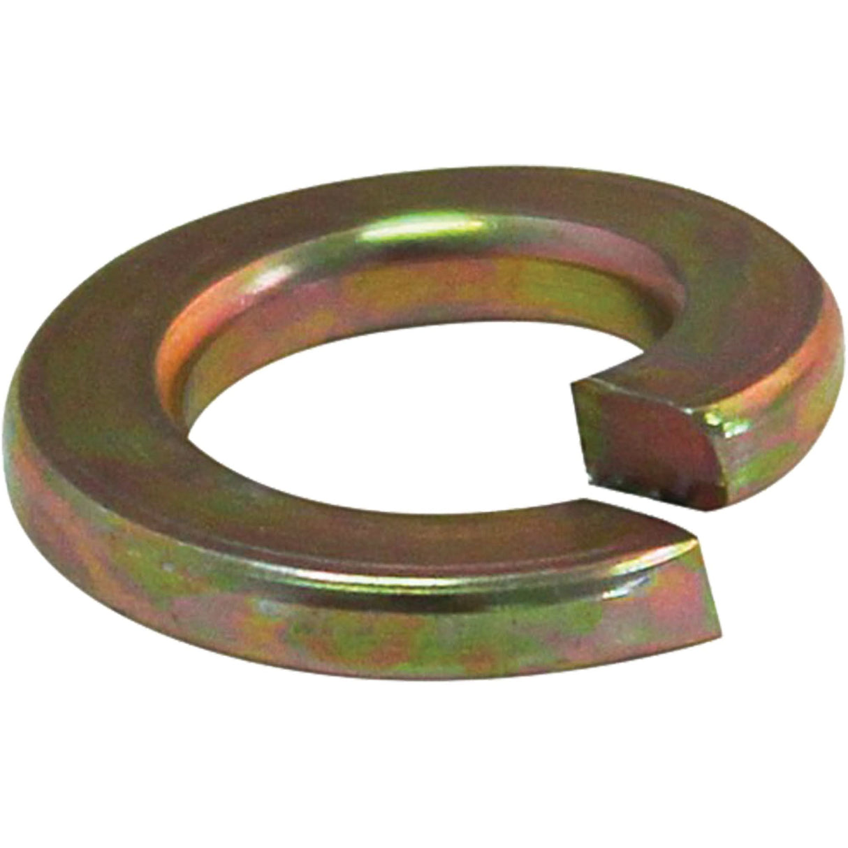 Split Lock Washer, 1", Yellow Zinc