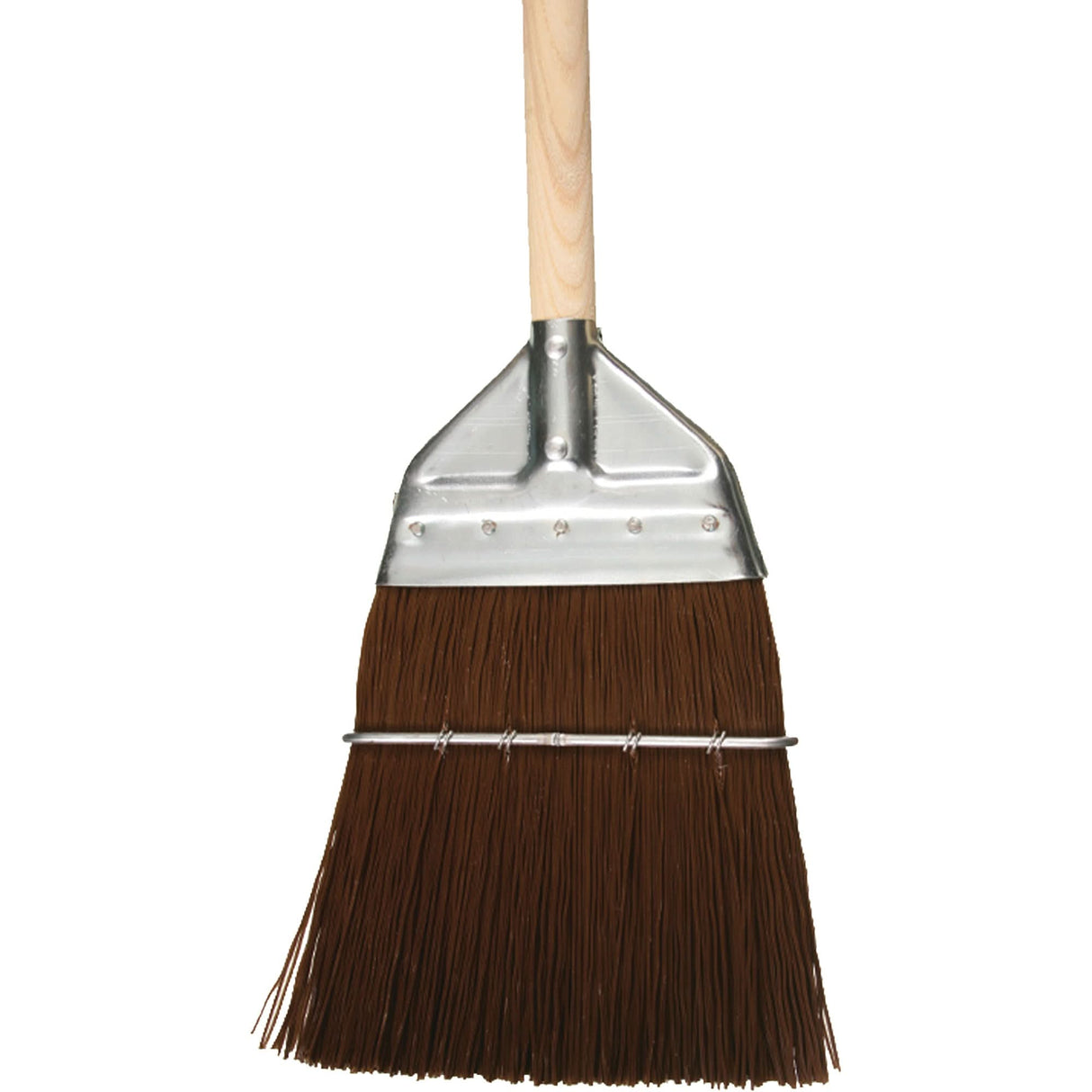 Railway & Track Broom, Wood Handle, Polypropylene Bristles, 56" L