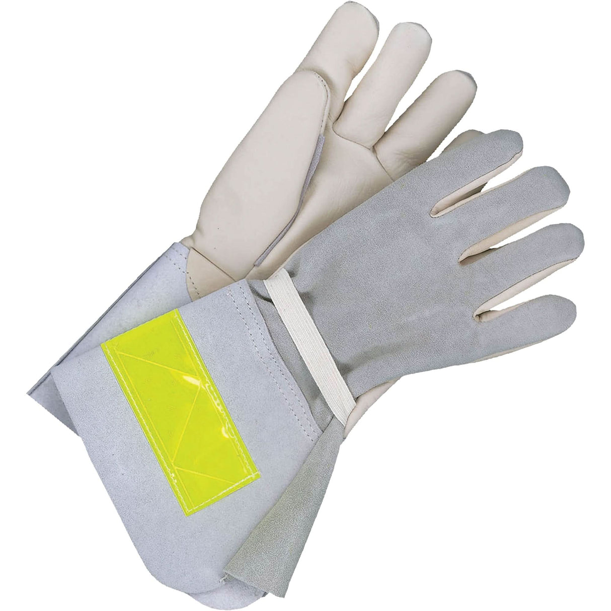Utility Gloves with 5" Cuff, 11, Grain Cowhide Palm, Nomex® Inner Lining