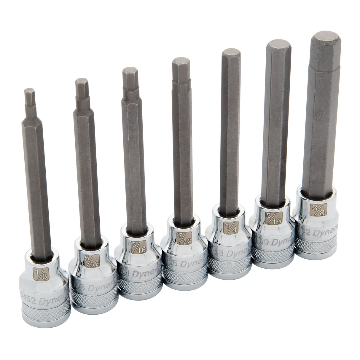 Long SAE Socket Set, 7 Pcs