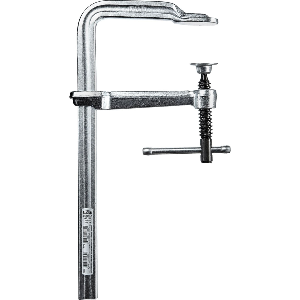 ClassiX® All-Steel Bar Clamp with Tommy Bar, 10" (254 mm) Capacity, 4-3/4" (121 mm) Throat Depth