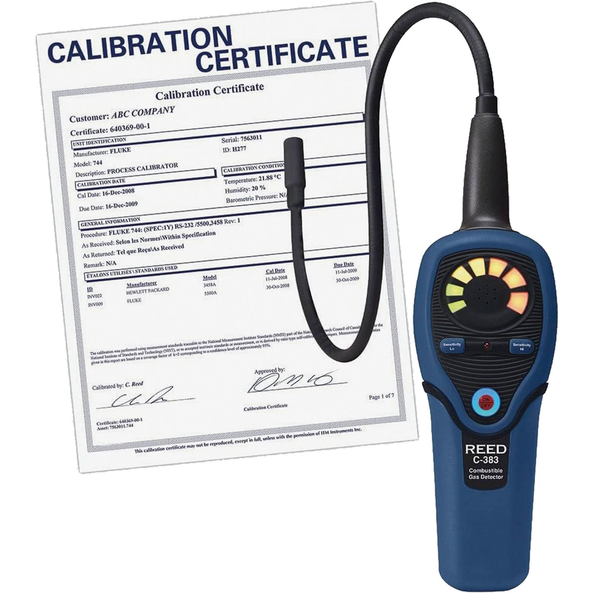 Combustible Gas Leak Detector, 5 ppm, Display & Sound Alert