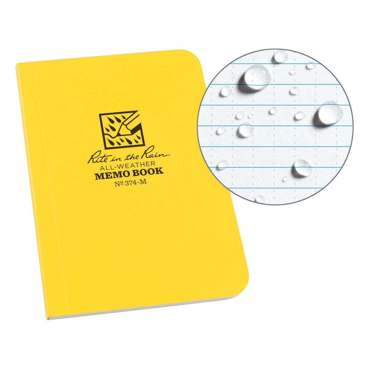 Memo Book, Soft Cover, Yellow, 112 Pages, 3-1/2" W x 5" L