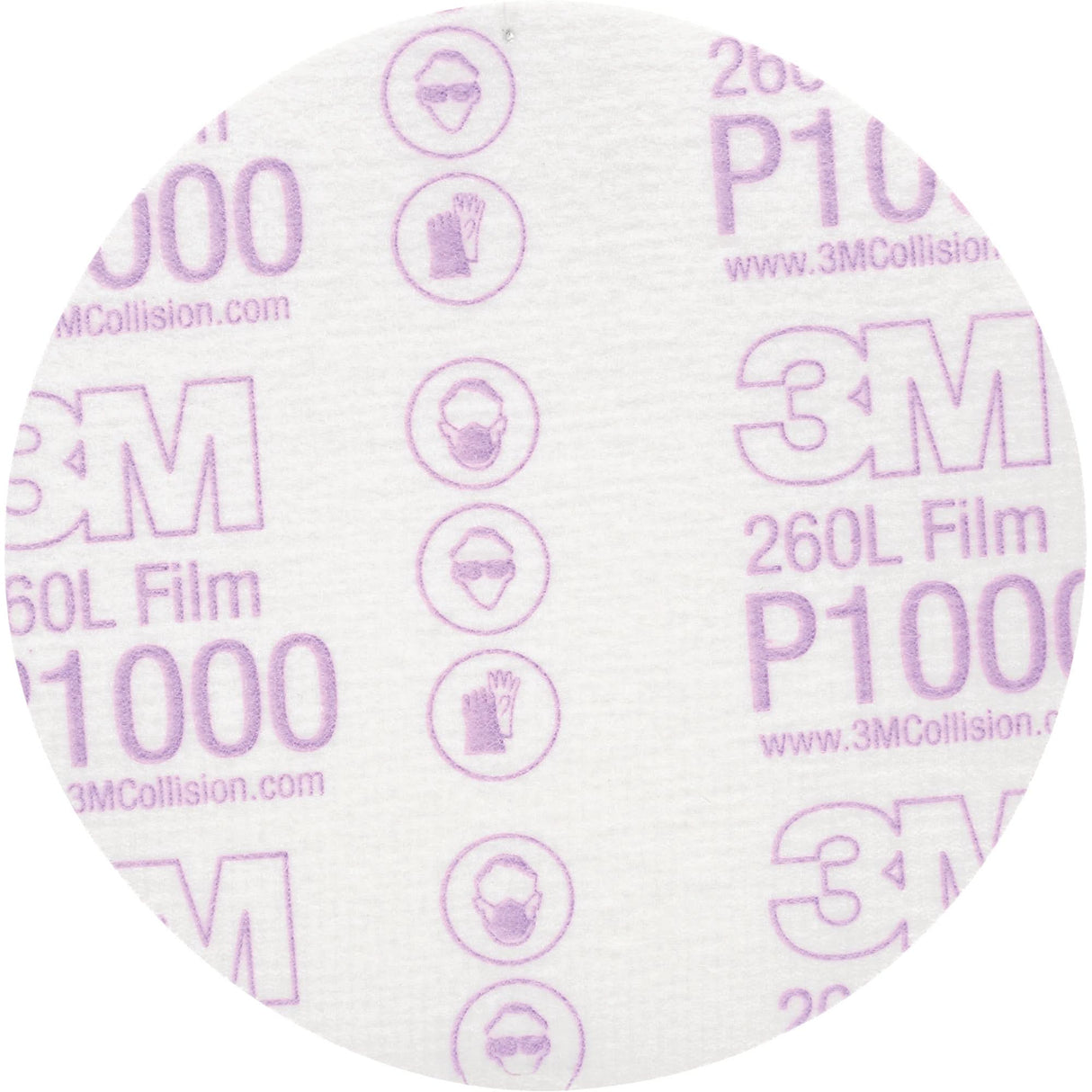 Hookit™ Finishing Film Disc, 5" Dia., P1000 Grit, Aluminum Oxide