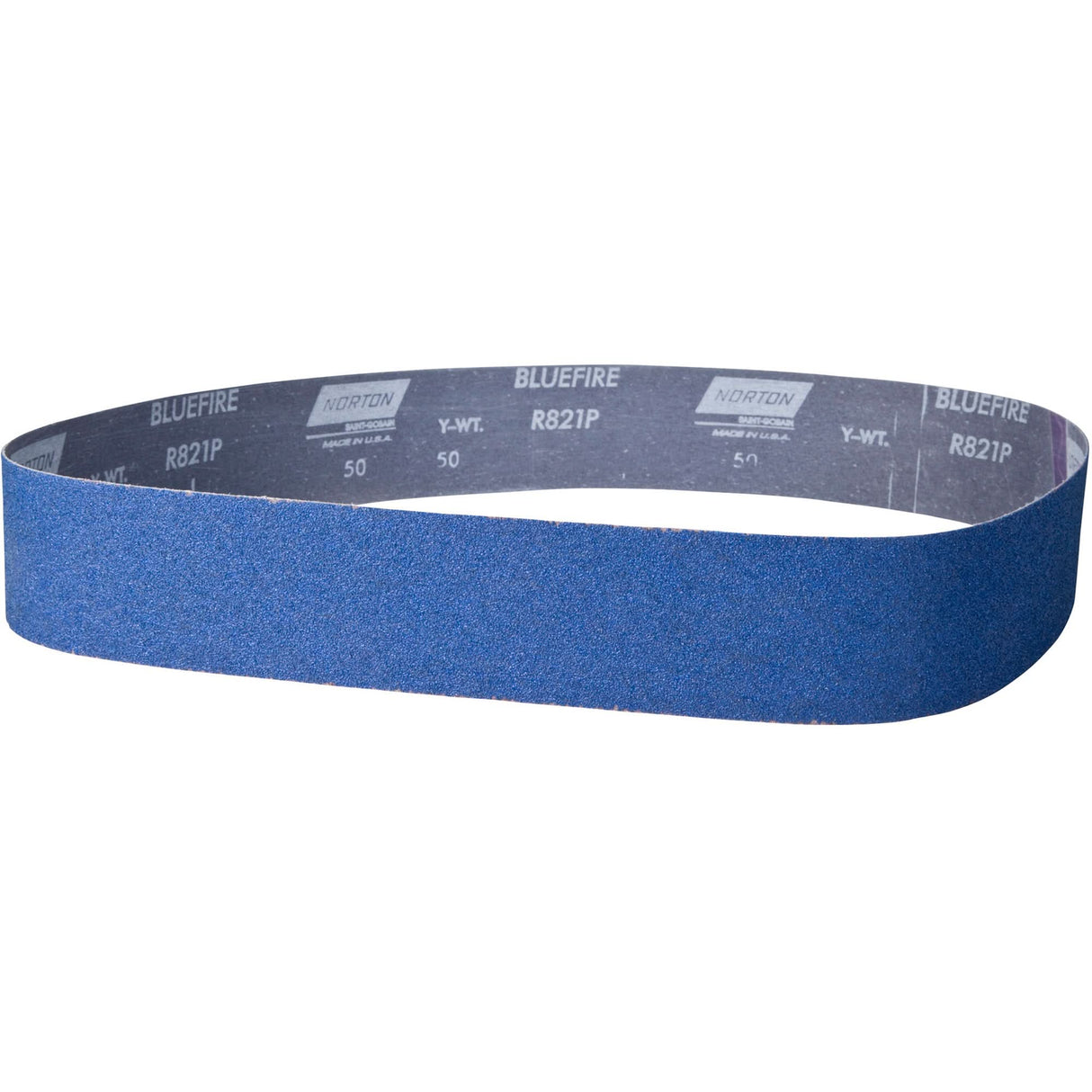 BlueFire® Narrow Benchstand Sanding Belt, 2-1/2" W x 48" L, Zirconia Alumina, 50 Grit